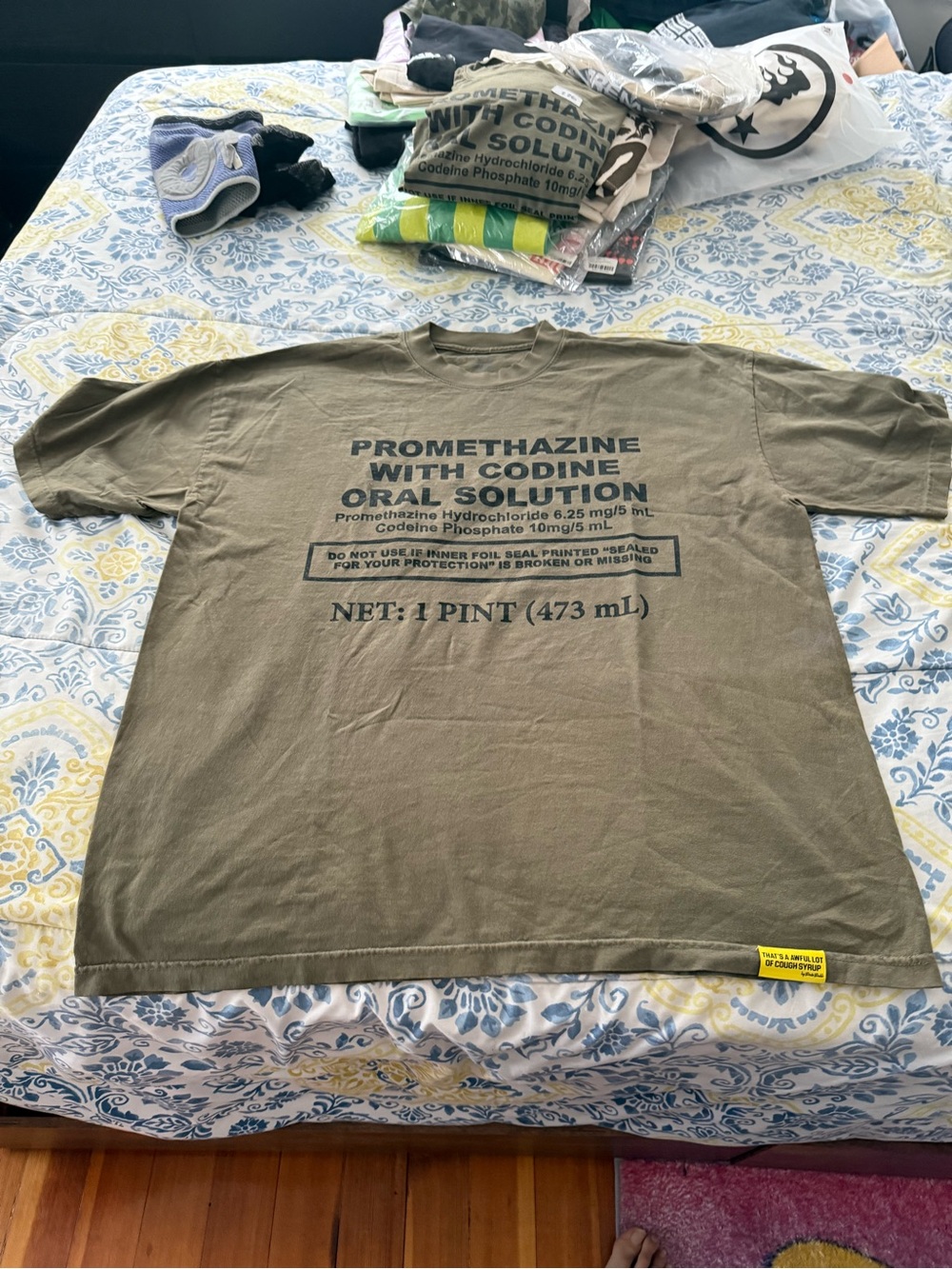 Olive Green Graphic Short-Sleeve Men’s T-Shirt